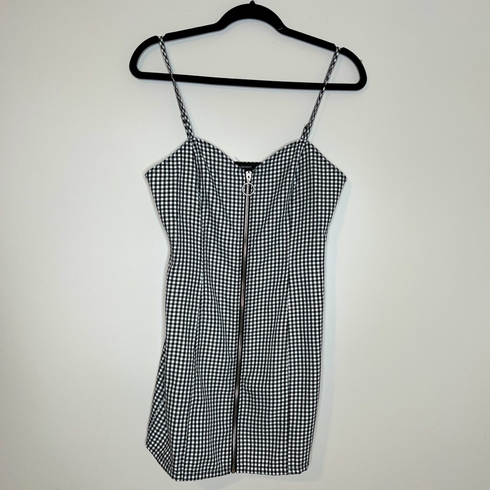 Gingham Short Dress